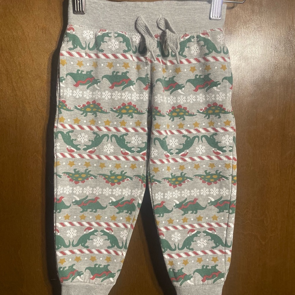 Hollywood Kids Festive Dinosaur Print Jogger Pants